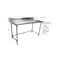 Bk Resources Stainless Steel Work Table W/Open Base, Plastic Feet 5 Riser 72"Wx30"D SVTR5OB-7230 - alternate 3